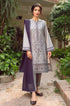 3PC Unstitched Lawn Embroidered Suit with Embroidered Chiffon Dupatta ZT-015