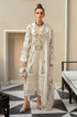 3PC Unstitched Sequence Embroidered Lawn Suit With Embroidered Organza Dupatta ZT-001