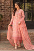 3PC Unstitched Embroidered Lawn Suit With Embroidered Chiffon Dupatta ZT-007