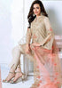 3PC Unstitched Embroidered Lawn Suit With Embroidered Chiffon Dupatta ZT-010